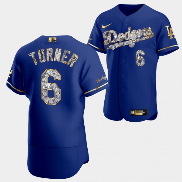 #6 Trea Turner Los Angeles Dodgers Diamond Edition Jersey Royal