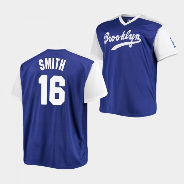 #16 Will Smith Los Angeles Dodgers Cooperstown Collection Royal White Jersey Replica
