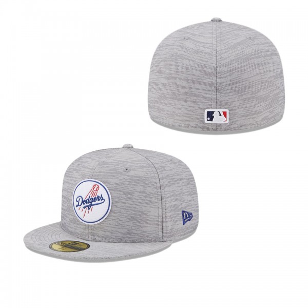 Men's Los Angeles Dodgers Gray 2023 Clubhouse 59FI...