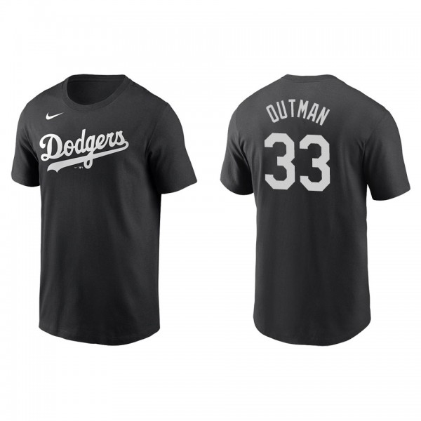 Men's James Outman Los Angeles Dodgers Black Name ...