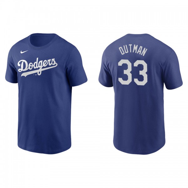 Men's James Outman Los Angeles Dodgers Royal Name ...