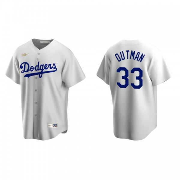 Men's James Outman Los Angeles Dodgers White Coope...