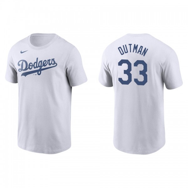 Men's James Outman Los Angeles Dodgers White Name ...