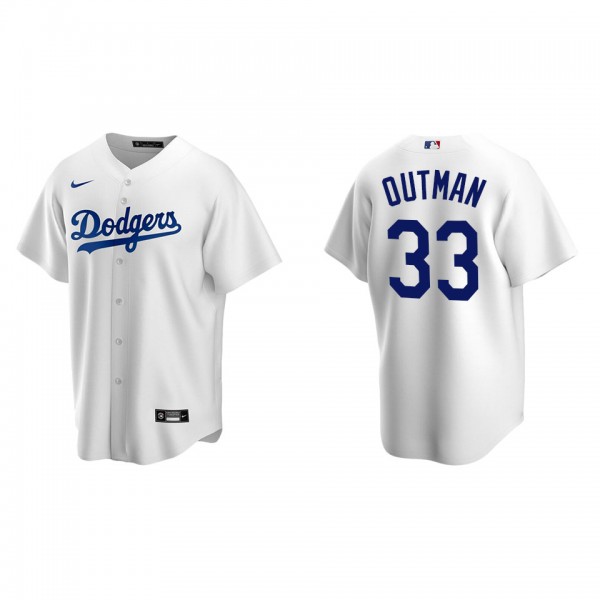 Men's James Outman Los Angeles Dodgers White Repli...