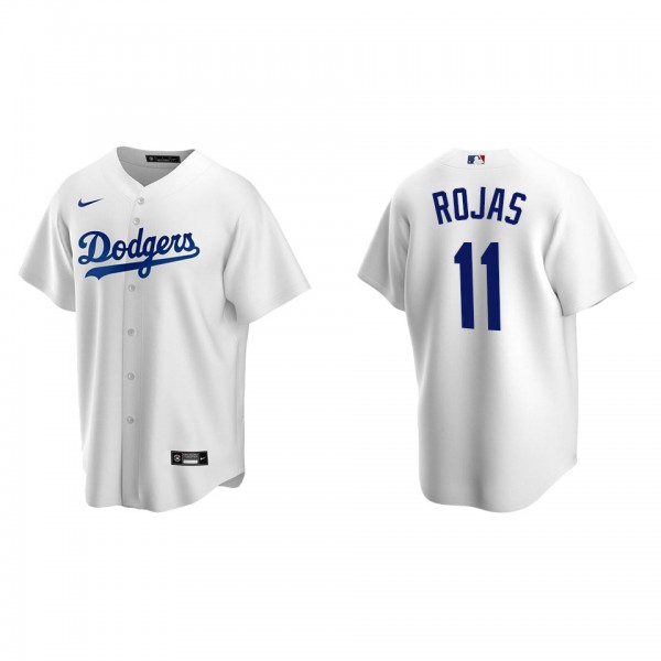 Men's Miguel Rojas Los Angeles Dodgers White Repli...