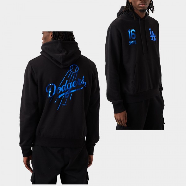 Los Angeles Dodgers MLB Foil Will Smith #16 Black Hoodie