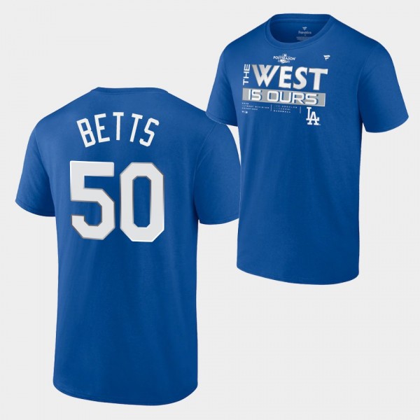 #50 Mookie Betts Los Angeles Dodgers 2022 NL West ...