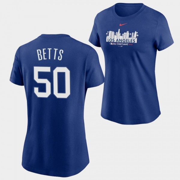 Mookie Betts #50 2022 MLB All-Star Game Los Angele...