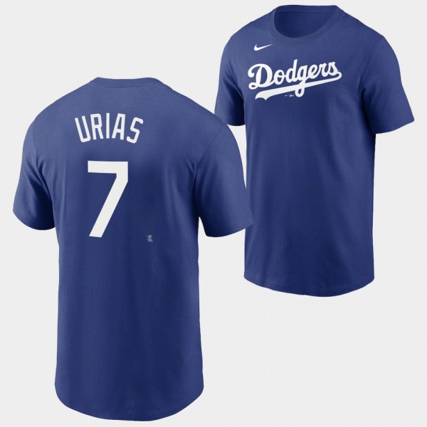 Los Angeles Dodgers Julio Urias Name & Number Royal T-Shirt
