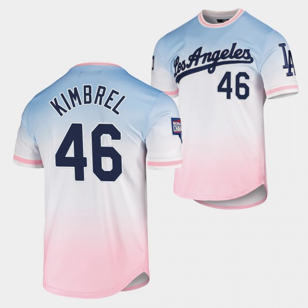 Los Angeles Dodgers Craig Kimbrel Ombre Blue Pink ...