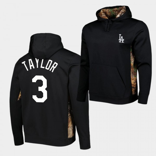 Los Angeles Dodgers Chris Taylor Men's Ranger Pullover Black Hoodie