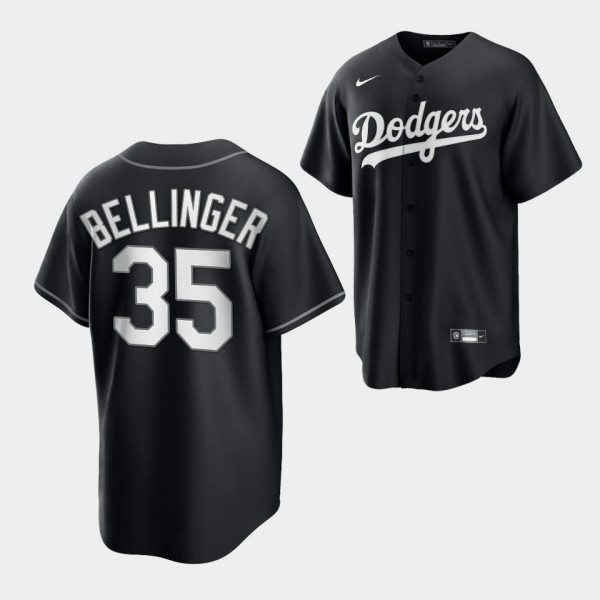 Replica Cody Bellinger Los Angeles Dodgers Black White Jersey