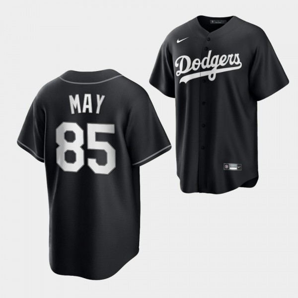 Replica Dustin May Los Angeles Dodgers Black White Jersey