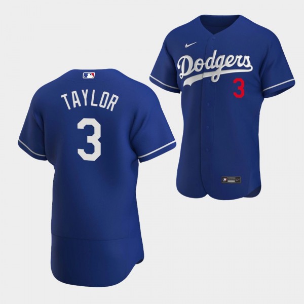 Los Angeles Dodgers Chris Taylor Authentic Jersey Alternate Royal