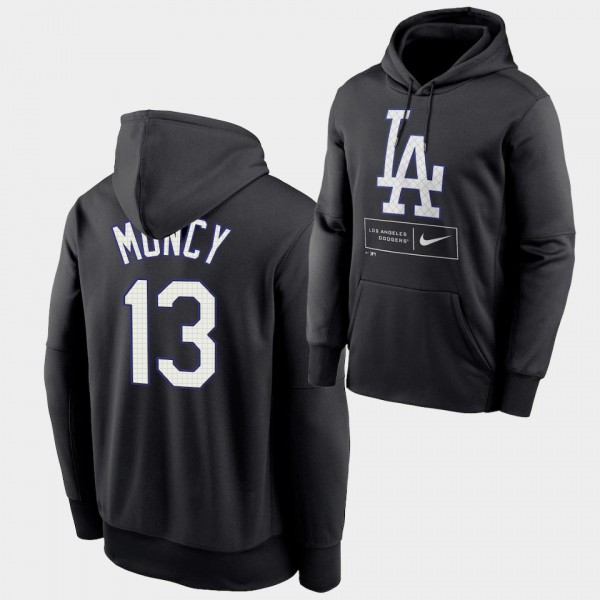 Max Muncy #13 Los Angeles Dodgers Black Season Pat...