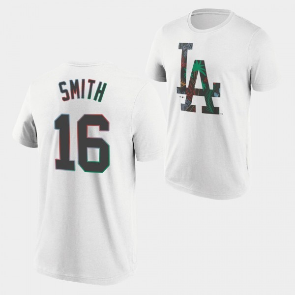 Los Angeles Dodgers #16 Will Smith Summer Beach Wh...
