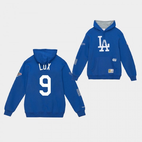 #9 Gavin Lux Los Angeles Dodgers Team Logo Fleece ...