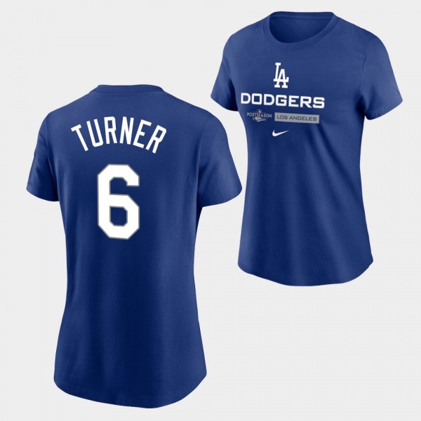 Women's Trea Turner #6 Los Angeles Dodgers 2022 Po...