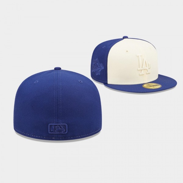 Two Tone Los Angeles Dodgers 59FIFTY Fitted Blue White Hat