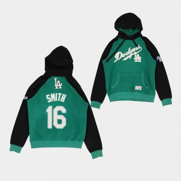 Will Smith #16 Green Los Angeles Dodgers Vintage Hoodie
