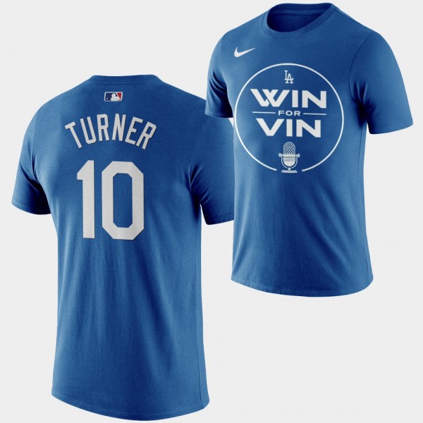 Win For Vin #10 Justin Turner LA Dodgers 2022 Post...
