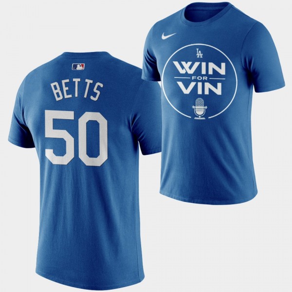 Win For Vin #50 Mookie Betts LA Dodgers 2022 Posts...