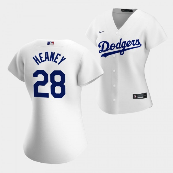 Women's Los Angeles Dodgers 28 Andrew Heaney Repli...