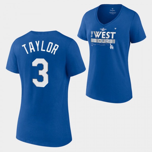 Women's Los Angeles Dodgers #3 Chris Taylor Locker...