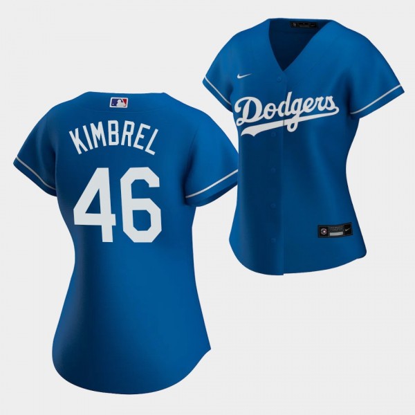 Los Angeles Dodgers Craig Kimbrel #Craig Kimbrel Royal Alternate Replica Women's Jersey