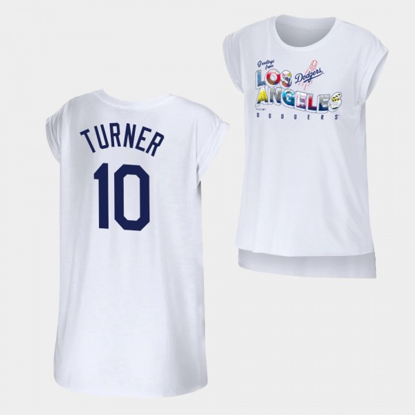 Women's Dodgers WEAR by Erin Andrews #10 Justin Tu...