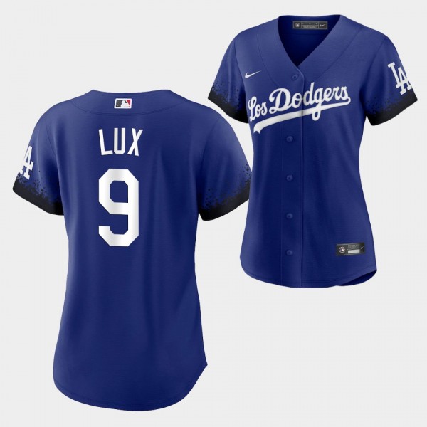 Women's 2021 City Connect #9 Gavin Lux Los Angeles Dodgers Replica Jersey - Royal