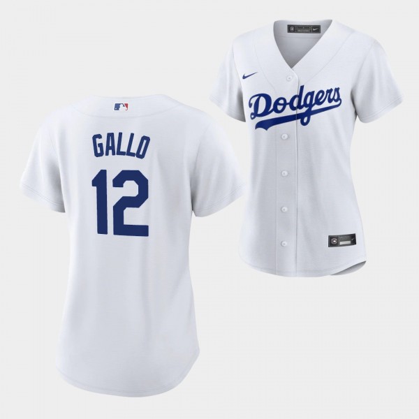 Los Angeles Dodgers Joey Gallo #12 Joey Gallo Whit...
