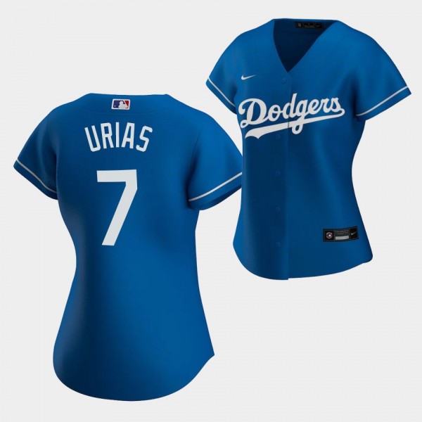 Los Angeles Dodgers Julio Urias #Julio Urias Royal Alternate Replica Women's Jersey