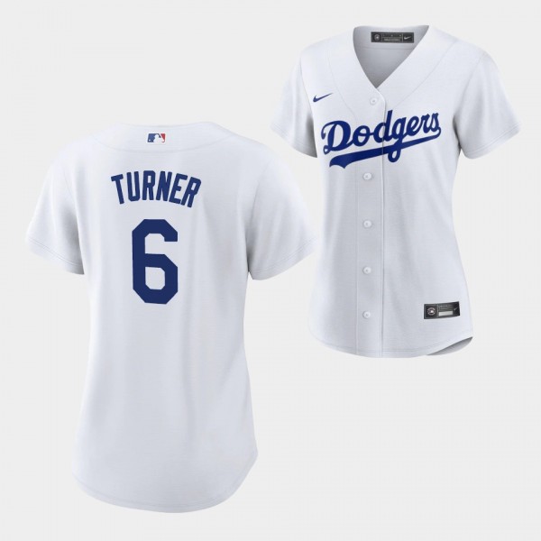 Los Angeles Dodgers Trea Turner #6 Trea Turner Whi...