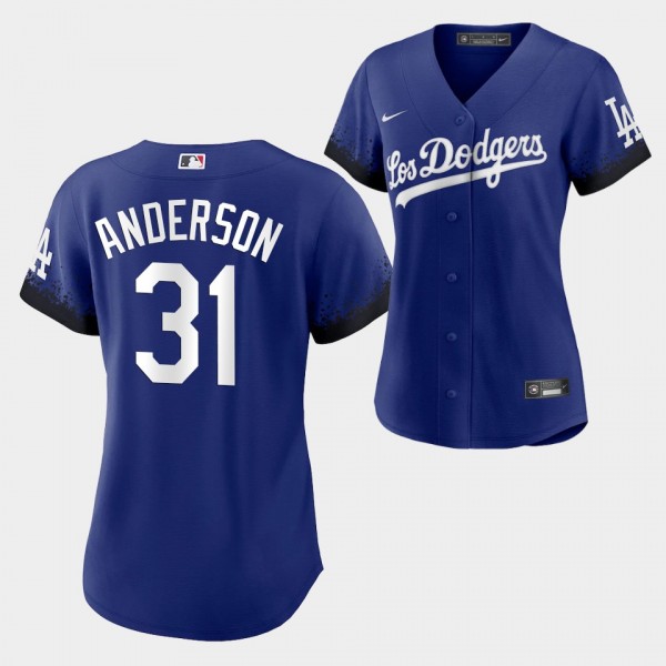 Women's 2021 City Connect #31 Tyler Anderson Los Angeles Dodgers Replica Jersey - Royal