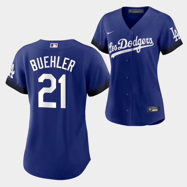 Women's 2021 City Connect #21 Walker Buehler Los Angeles Dodgers Replica Jersey - Royal