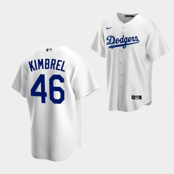 Los Angeles Dodgers Youth #46 Craig Kimbrel White Home Replica Jersey