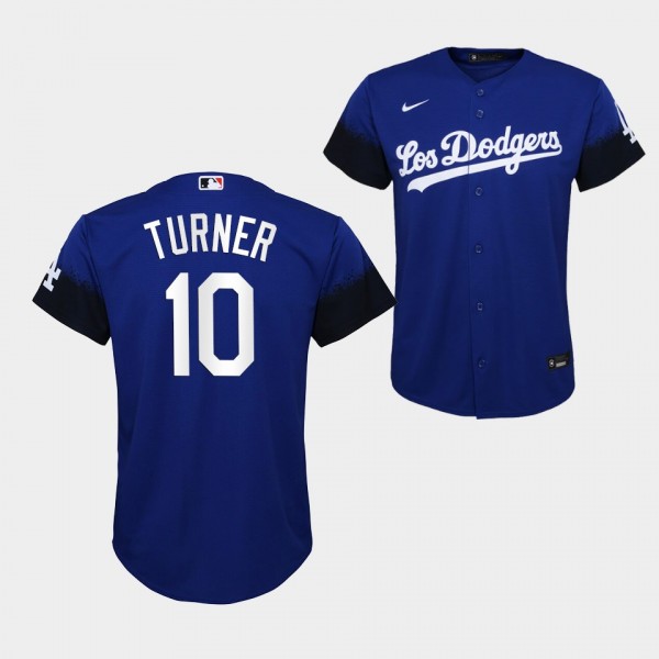 Justin Turner Los Angeles Dodgers Replica 2021 City Connect Youth Jersey Royal