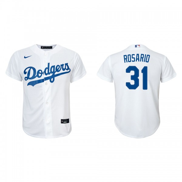 Youth Los Angeles Dodgers Amed Rosario White Repli...