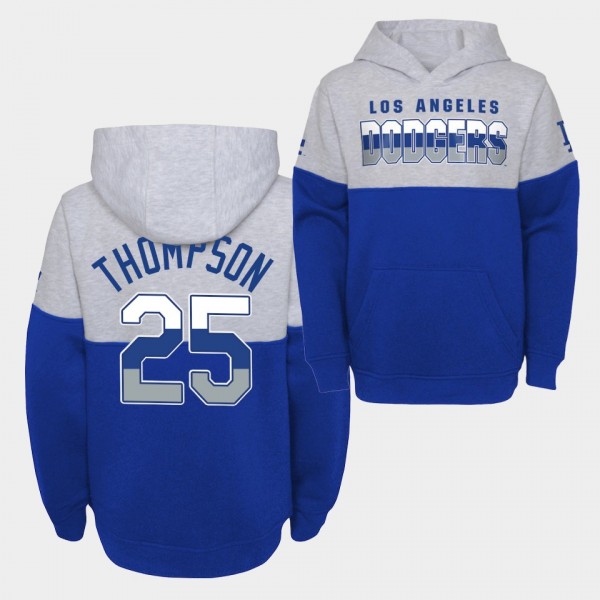 Youth #25 Trayce Thompson Los Angeles Dodgers Pull...