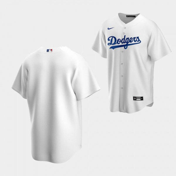 Los Angeles Dodgers Youth # White Home Replica Jersey