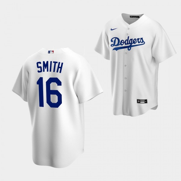 Los Angeles Dodgers Youth #16 Will Smith White Hom...